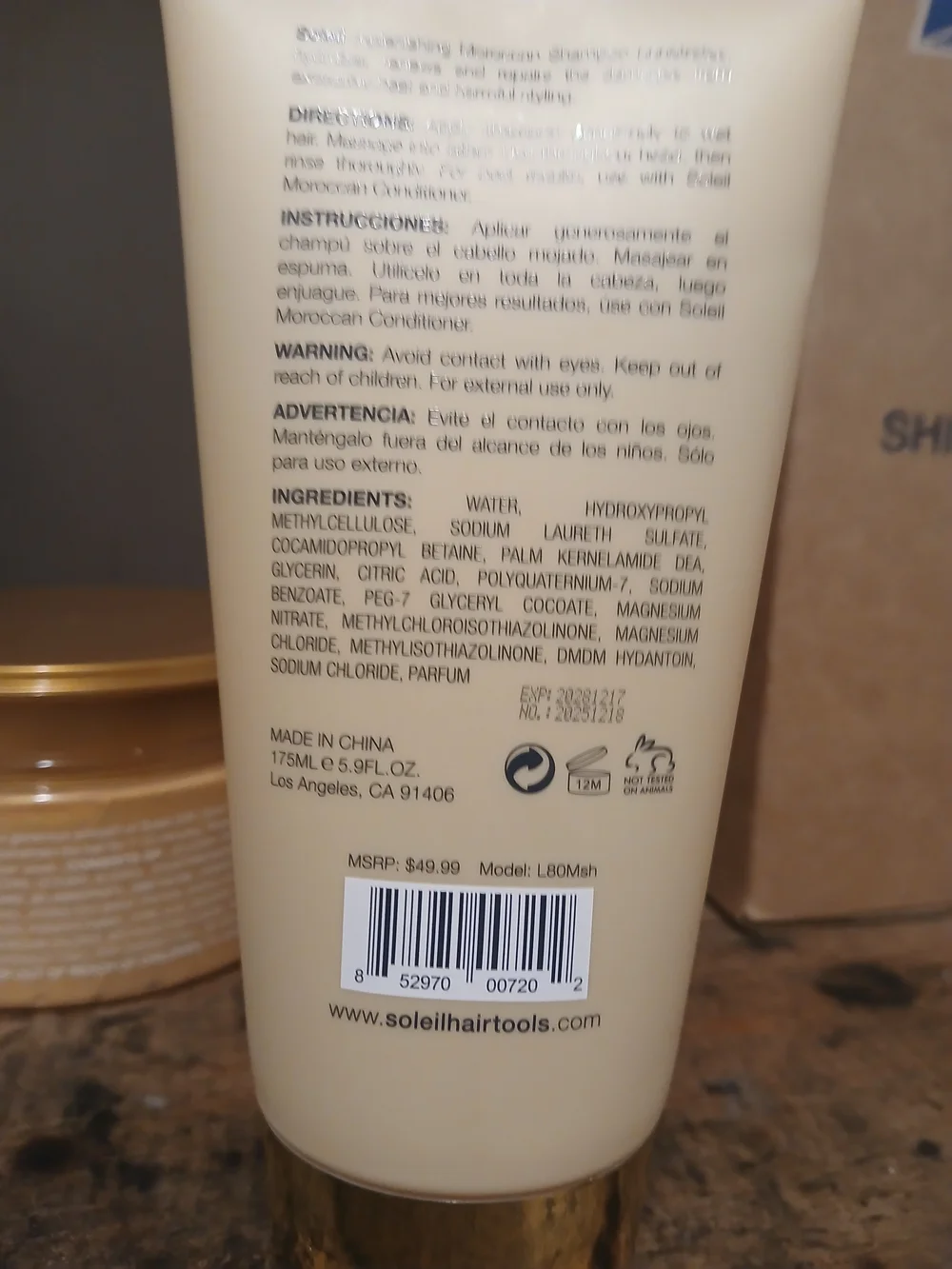 Soleil Hydra Line Moroccan 24K Gold Hair Mask & Shampoo Conditioner Set